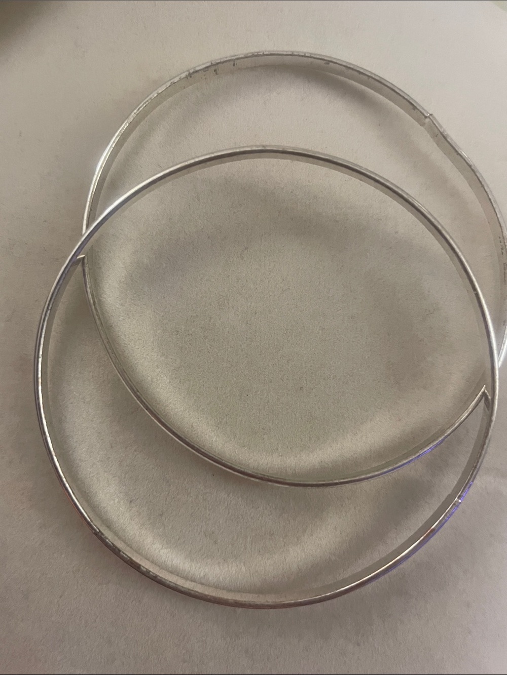 Silver Round Hoop Earrings - Classic Women Jewelry